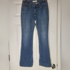 Levis 529 Curvy Boot Cut 8 M Blue Full Length Logo Pockets Women’s Jeans